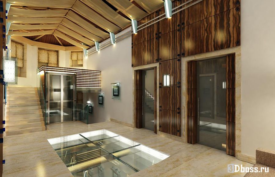 Дизайн инетерьеров дома с лифтом